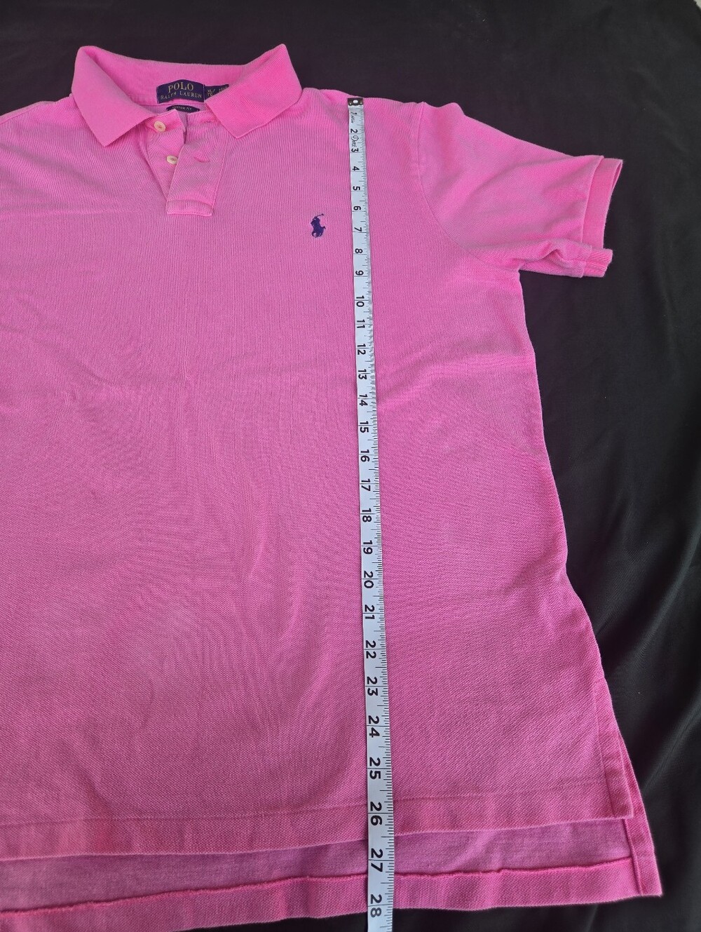 Polo by Ralph Lauren Men’s Pink Classic Fit Polo Shirt 100% Cotton - Picture 5 of 6